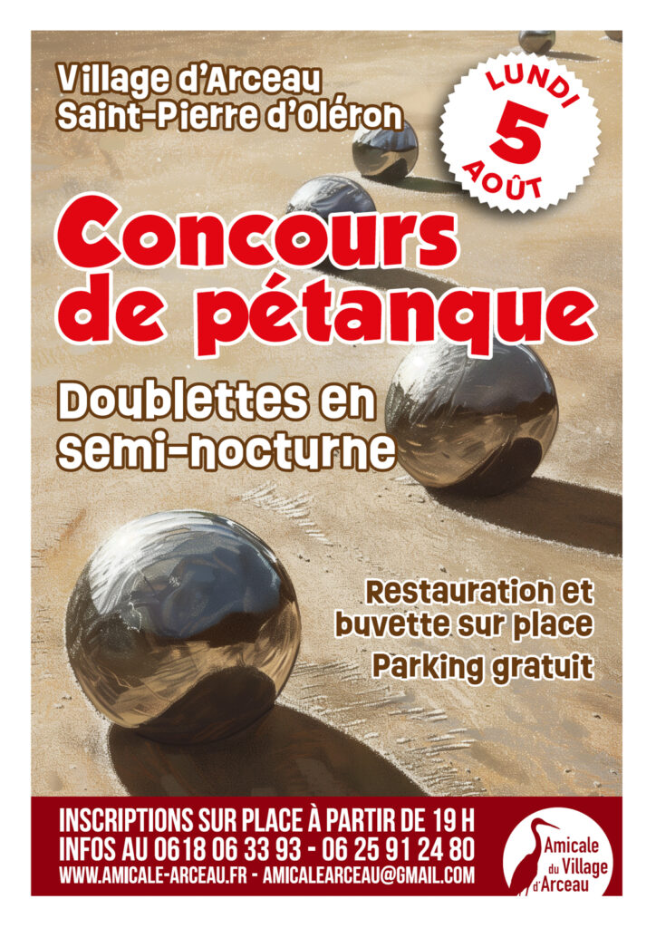 Concours de pétanque août 2024