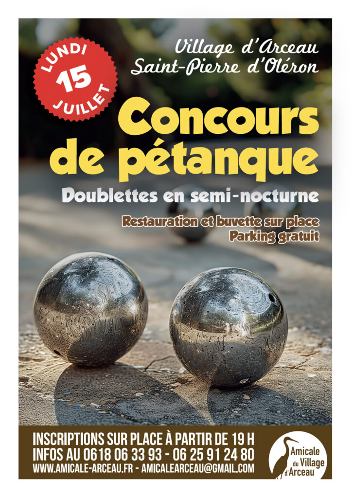 Concours de pétanque juillet 2024