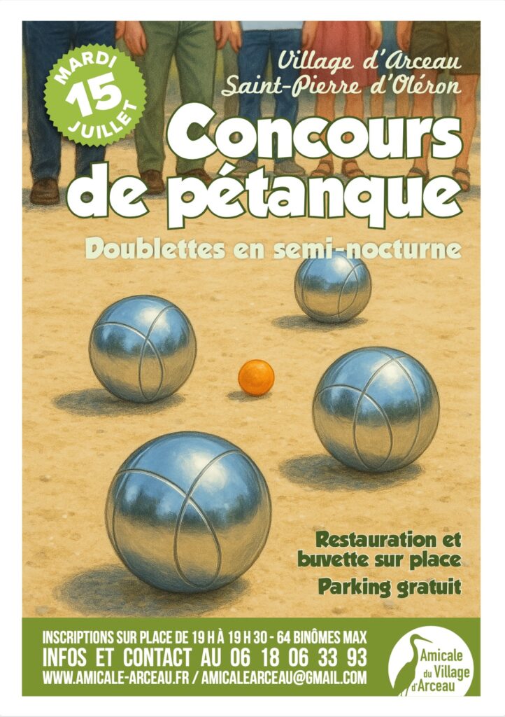 Concours de pétanque juillet 2025