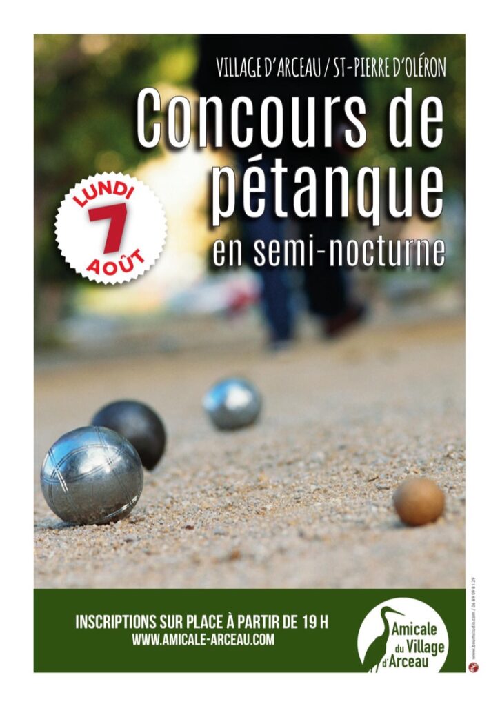Concours de pétanque août 2017