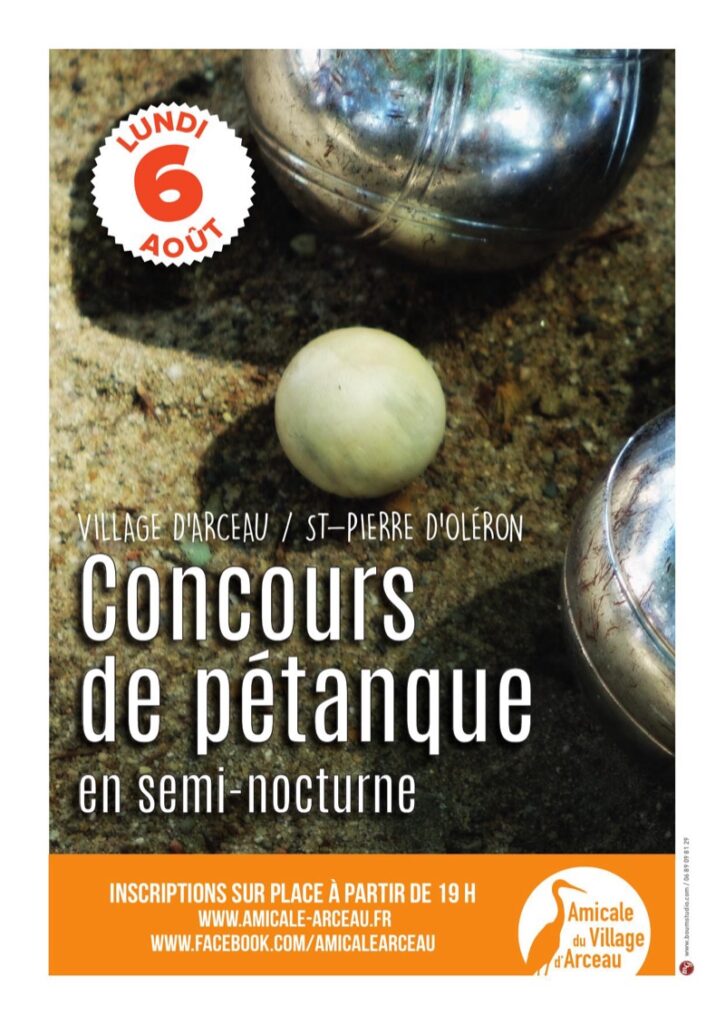 Concours de pétanque août 2018