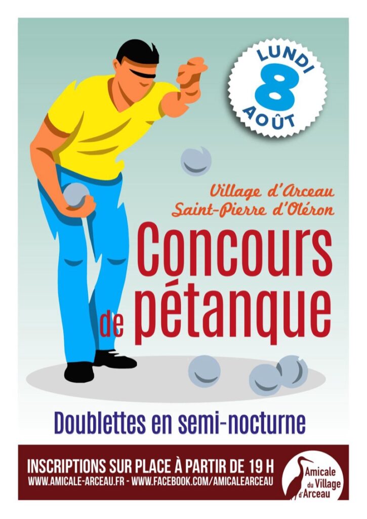Concours de pétanque août 2022