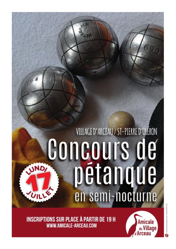 Concours de pétanque juillet 2017