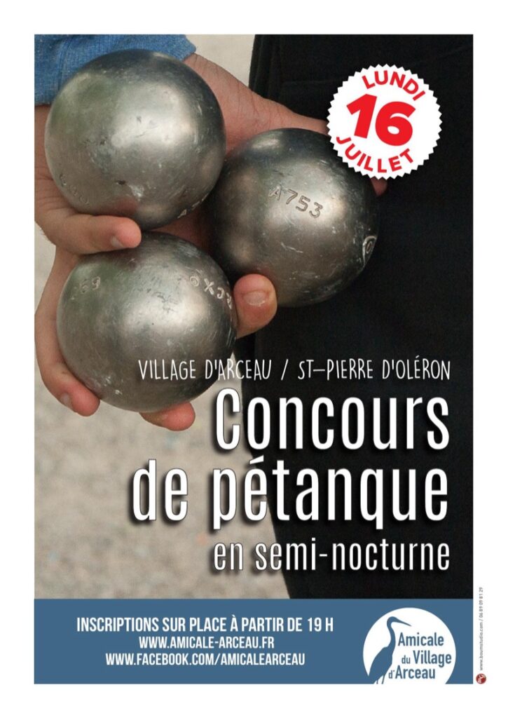 Concours de pétanque juillet 2018