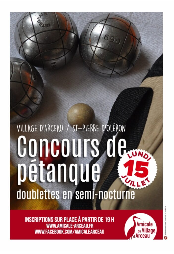 Concours de pétanque juillet 2019
